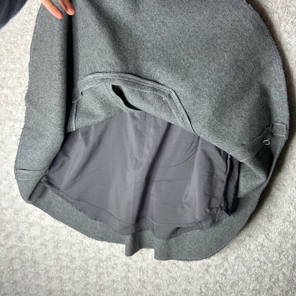 MADEWELL Heather Gray ATELIER SKIRT‎ Women’s Size 6 Felted Wool - Picture 2 of 8